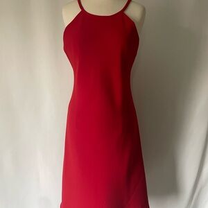 Calvin Klein Elegant Red Midi Dress